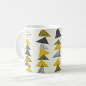 Mug Triangles Rétro : Motif Varié sans joint. (Devant gauche)