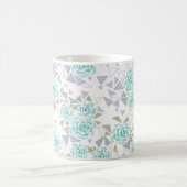 Mug Triangles roses abstraits imprimé mosaïque moderne (Centre)