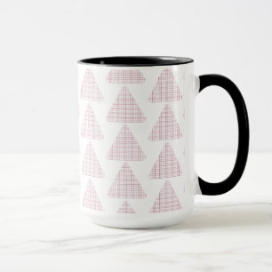 Mug Triangles Tartan Rose