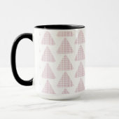 Mug Triangles Tartan Rose (Gauche)