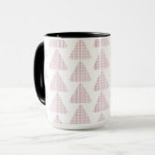 Mug Triangles Tartan Rose (Devant gauche)