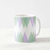 Mug Triangles vert et lilas (Devant droit)