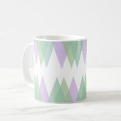 Mug Triangles vert et lilas (Devant gauche)