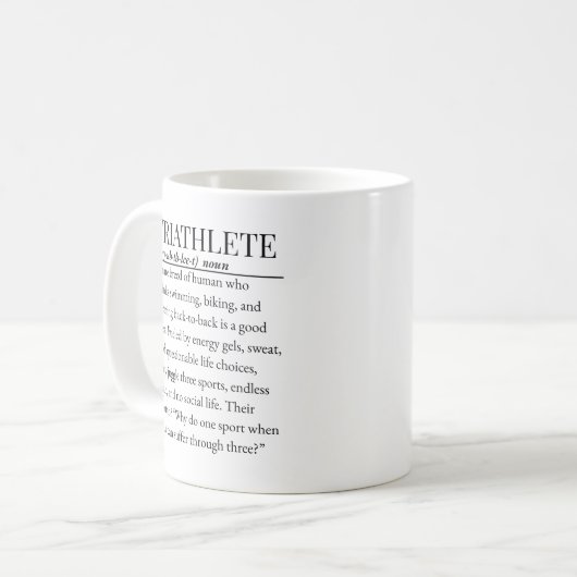 Mug Triathlète (Devant gauche)