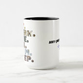 Mug Triathlete mangent la vie quotidienne de sommeil (Centre)