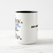 Mug Triathlète Manger Travail Nager Vélo Courir Dormir (Centre)