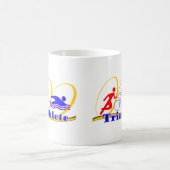 Mug Triathlète - Run Bike Swim (Centre)