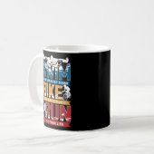 Mug Triathlon de course à vélo de natation (Devant gauche)