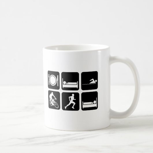 Mug Triathlon drôle (Droite)
