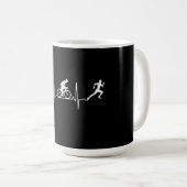 Mug Triathlon - Triathlon (Devant droit)