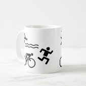 Mug Triatholon - course à vélo (Devant gauche)