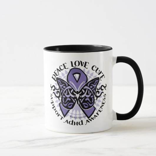 Mug Tribal 2 de papillon de TDAH (Droite)