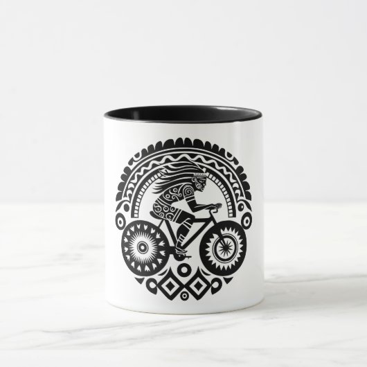 Mug Tribal Cyclist (Centre)