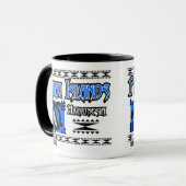 Mug Tribal de bleu des Palaos (Devant gauche)