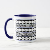 Mug Tribal Ethnic Bleu marine (Gauche)
