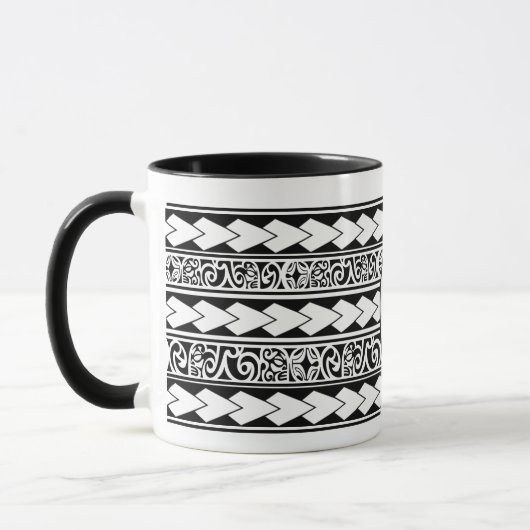 Mug Tribal Ethnic Noir (Gauche)