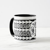 Mug Tribal Ethnic Noir (Devant gauche)