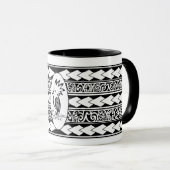 Mug Tribal Ethnic Noir Mok (Voorkant rechts)
