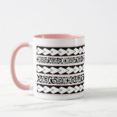 Mug Tribal Ethnic Oude roze Mok (Links)