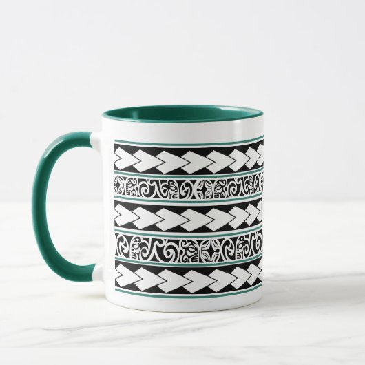 Mug Tribal Ethnic Vert Chasseur (Gauche)