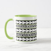 Mug Tribal Ethnic Vert Pomme (Gauche)