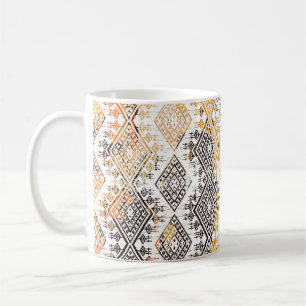 Mug Tribal géométrique Boho : Motif en détresse.