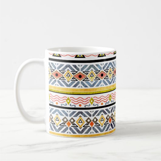 Mug Tribal Grunge : Ethno Folk Retro. (Gauche)