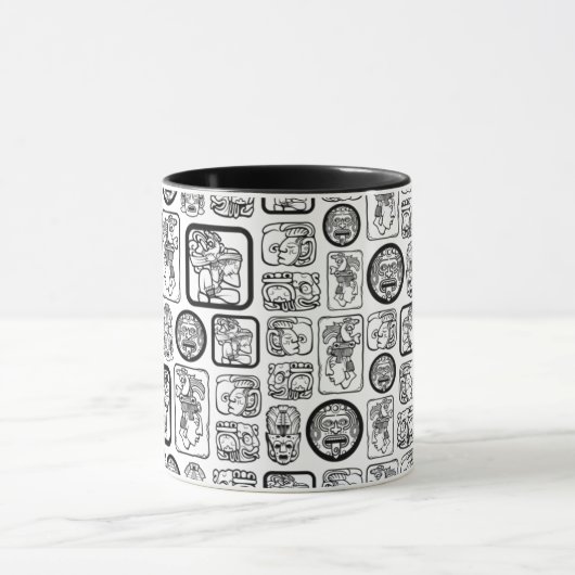 Mug Tribal MAYA ancien masque motif 1 (Centre)