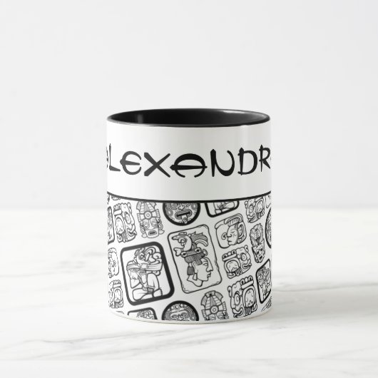 Mug Tribal MAYA ancien masque motif 1 (Centre)
