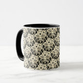 Mug tribal noir, blanc et bronzé (Devant gauche)
