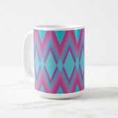 Mug Tribal pourpre et Aqua (Devant gauche)