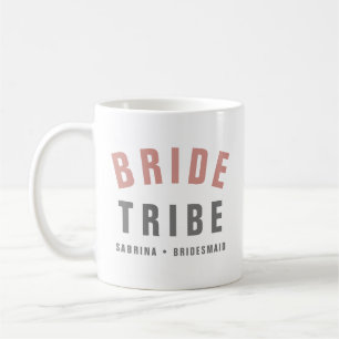 Mug Tribu de la mariée   Demoiselles d'honneur rose mo
