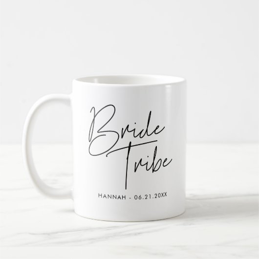Mug Tribu de mariée minimaliste moderne (Gauche)