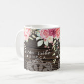 Mug Tribu Rustique Floral Mariage Bride (Devant gauche)