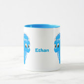 Mug Tricératops Bébé Bleu Cute Dinosaur (Centre)