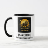 Mug Triceratops Dinosaure Lune Préhistorique (Gauche)