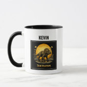 Mug Triceratops Dinosaure Lune Préhistorique (Gauche)