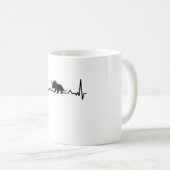 Mug Tricératops Heartbeat dinosaur Dino Cadeau Maman P (Devant droit)