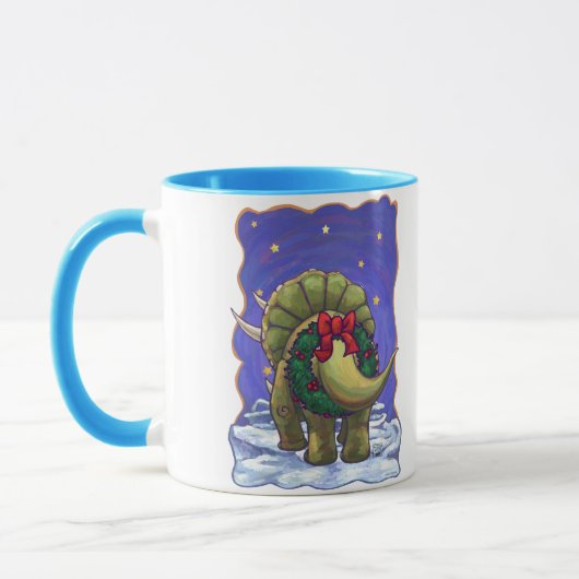 Mug Tricératops Noël (Gauche)