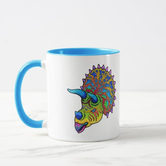 Mug Tricératops psychédélique (Gauche)