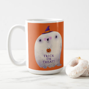 Mug Trick de déco d'Halloween ou traiter un joli fantô