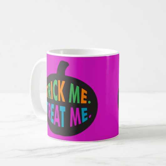 Mug Trick Me Traite, Halloween Multi-Couleur (Devant gauche)