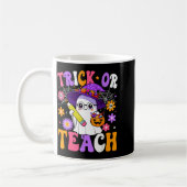 Mug Trick Or Teach Teacher Ghost Teaching Fun Hallowee (Gauche)