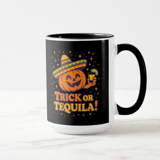 Mug Trick or Tequila – Drôle de fête d'Halloween avec (Droite)