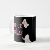 Mug Trick Or Three Halloween Ghost Anniversaire Fête (Devant gauche)