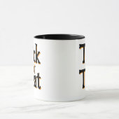 Mug "Trick or Treat" - Design classique de polices Hal (Centre)