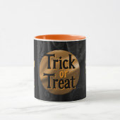 Mug Trick or Treat Halloween Skuls or & Champagne (Centre)