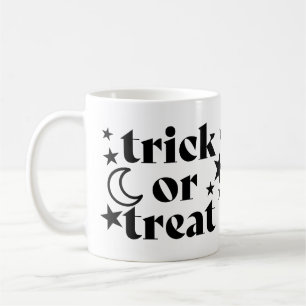 Mug Trick or Treat Halloween Stars & Crescent Moon