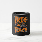 Mug Trick Ou Enseigner Drôle Facile Halloween Enseigna (Centre)