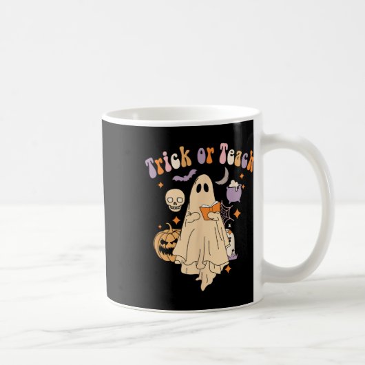 Mug Trick Ou Enseigner Super Enseignant Halloween Retr (Droite)